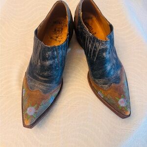 Old Gringo Floral Ankle Cowboy Boots